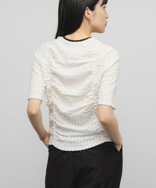 KBF / ケービーエフ Tシャツ | シャーリングホックトップス | 詳細3