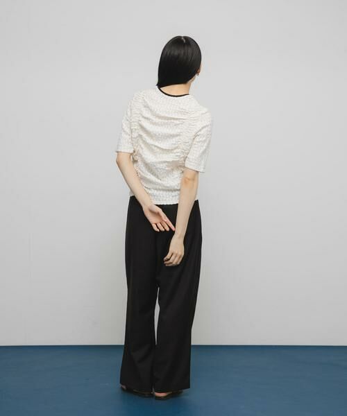 KBF / ケービーエフ Tシャツ | シャーリングホックトップス | 詳細5