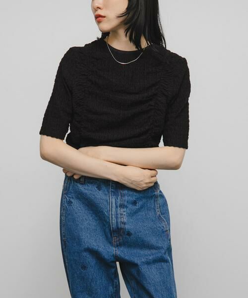 KBF / ケービーエフ Tシャツ | シャーリングホックトップス | 詳細13