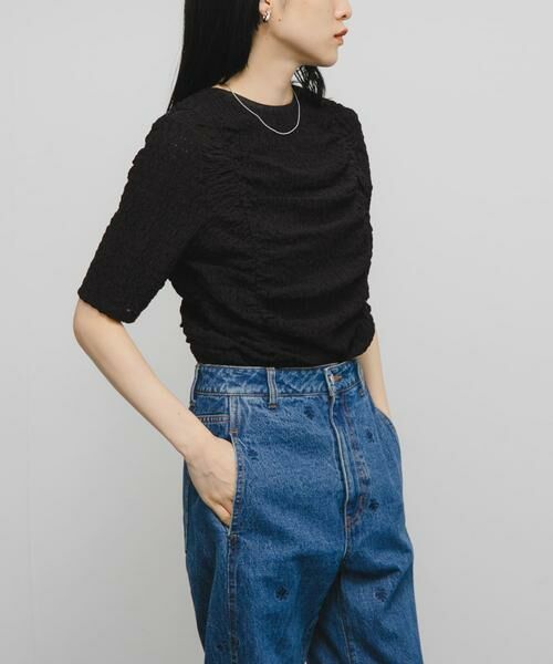 KBF / ケービーエフ Tシャツ | シャーリングホックトップス | 詳細14