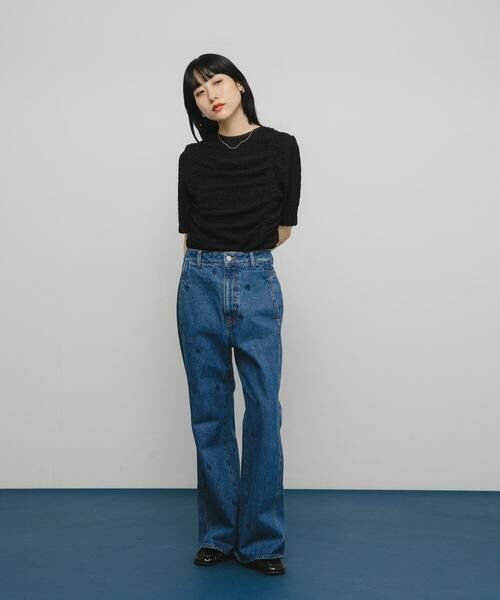 KBF / ケービーエフ Tシャツ | シャーリングホックトップス | 詳細15