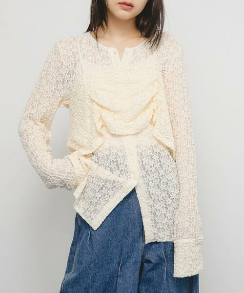 KBF / ケービーエフ Tシャツ | ビスチェSETレーストップス | 詳細1