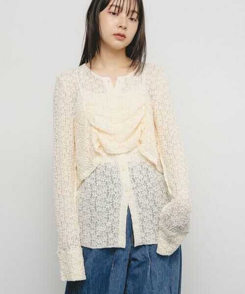 KBF / ケービーエフ Tシャツ | ビスチェSETレーストップス | 詳細3