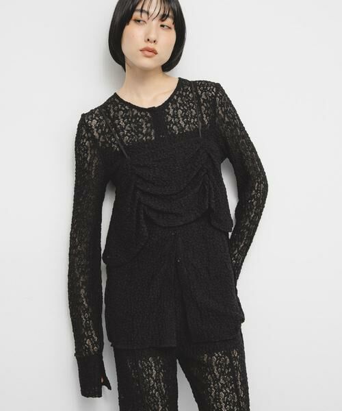 KBF / ケービーエフ Tシャツ | ビスチェSETレーストップス | 詳細16