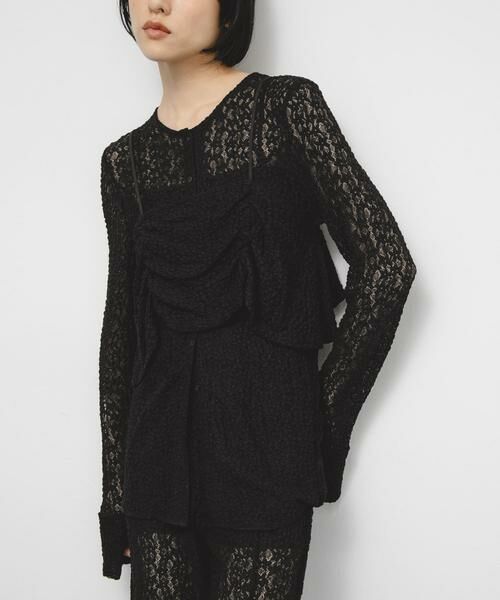 KBF / ケービーエフ Tシャツ | ビスチェSETレーストップス | 詳細17