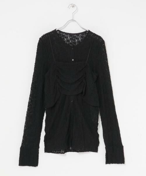 KBF / ケービーエフ Tシャツ | ビスチェSETレーストップス | 詳細21