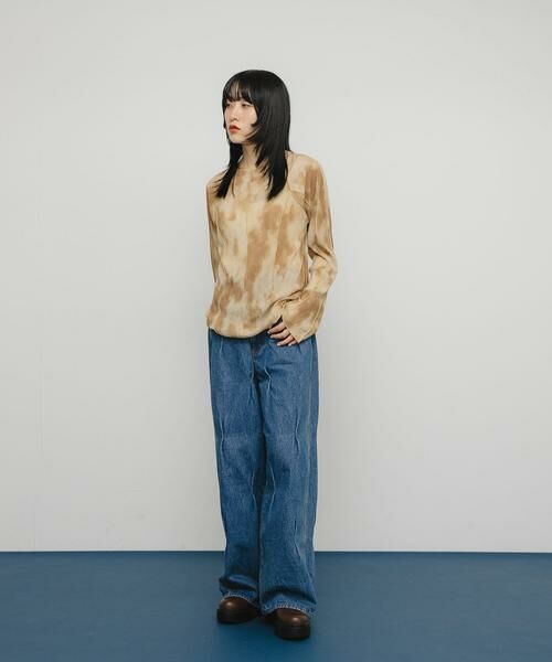 KBF / ケービーエフ Tシャツ | マーブルメローデザイントップス | 詳細3