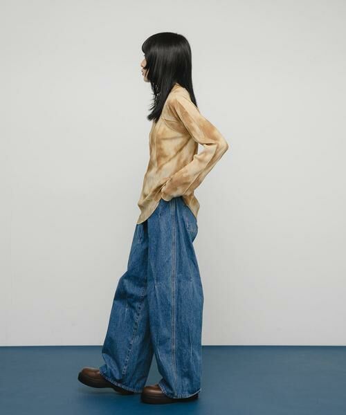 KBF / ケービーエフ Tシャツ | マーブルメローデザイントップス | 詳細4