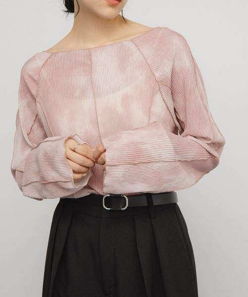 KBF / ケービーエフ Tシャツ | マーブルメローデザイントップス | 詳細14