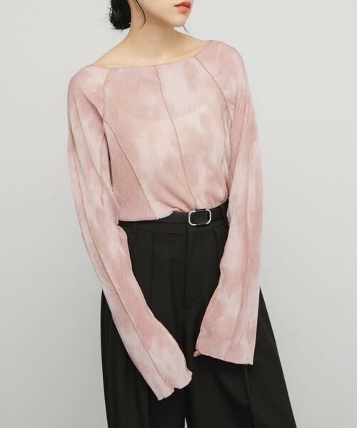 KBF / ケービーエフ Tシャツ | マーブルメローデザイントップス | 詳細15