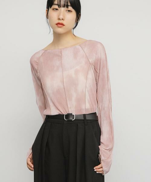 KBF / ケービーエフ Tシャツ | マーブルメローデザイントップス | 詳細17