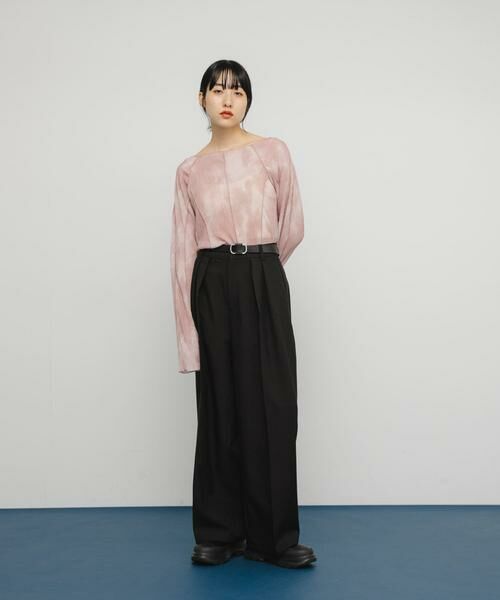 KBF / ケービーエフ Tシャツ | マーブルメローデザイントップス | 詳細18