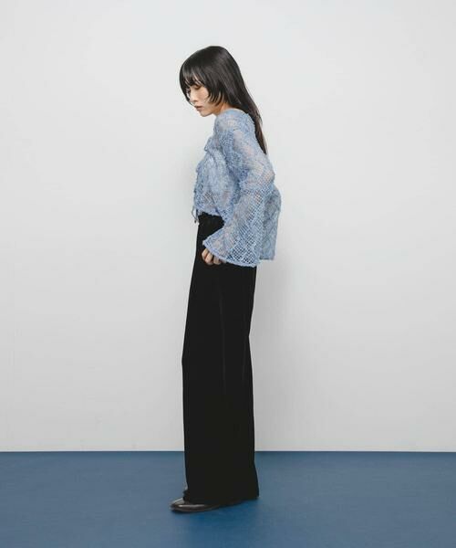 KBF / ケービーエフ カーディガン・ボレロ | フェザーメッシュカーディガン | 詳細5