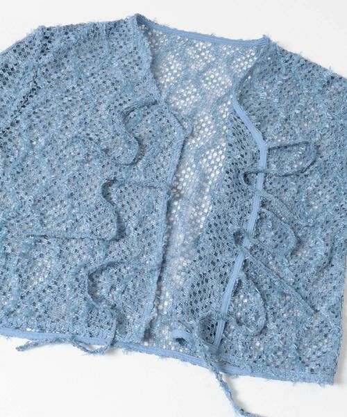 KBF / ケービーエフ カーディガン・ボレロ | フェザーメッシュカーディガン | 詳細8