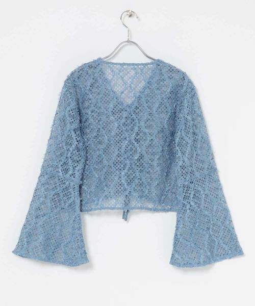 KBF / ケービーエフ カーディガン・ボレロ | フェザーメッシュカーディガン | 詳細9