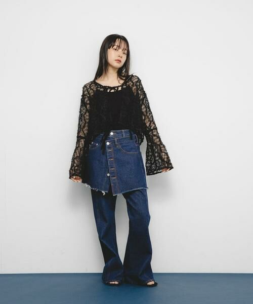 KBF / ケービーエフ カーディガン・ボレロ | フェザーメッシュカーディガン | 詳細17