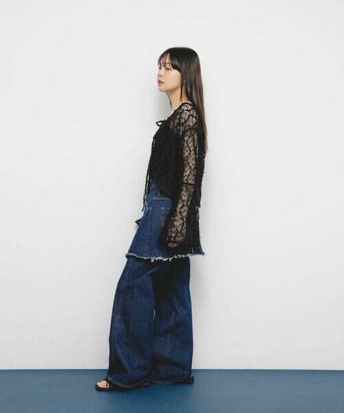 KBF / ケービーエフ カーディガン・ボレロ | フェザーメッシュカーディガン | 詳細18