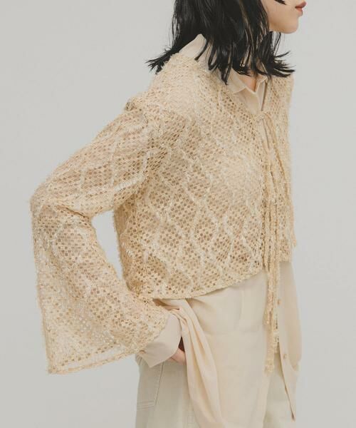 KBF / ケービーエフ カーディガン・ボレロ | フェザーメッシュカーディガン | 詳細22