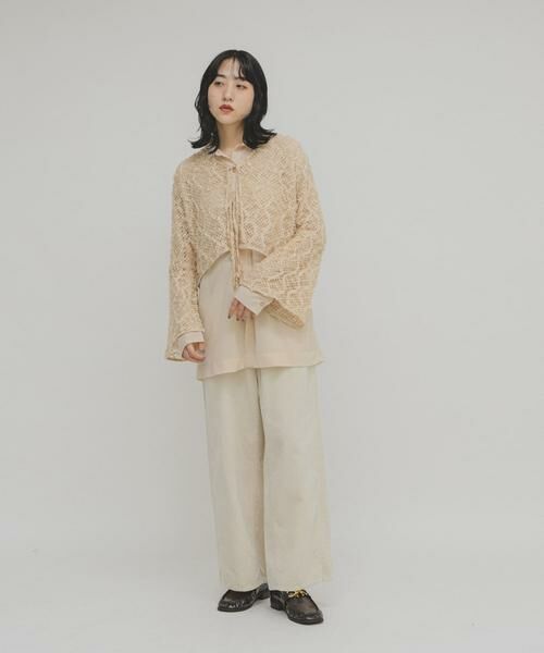 KBF / ケービーエフ カーディガン・ボレロ | フェザーメッシュカーディガン | 詳細24