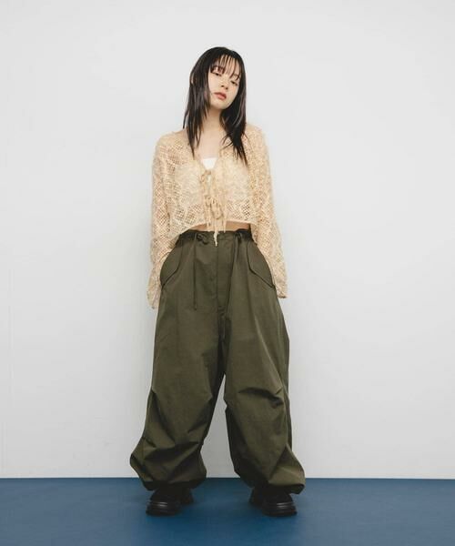 KBF / ケービーエフ カーディガン・ボレロ | フェザーメッシュカーディガン | 詳細26