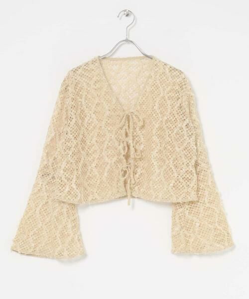 KBF / ケービーエフ カーディガン・ボレロ | フェザーメッシュカーディガン | 詳細28