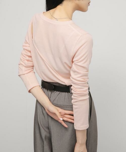 KBF / ケービーエフ Tシャツ | シアーリブデザインカットソー | 詳細2