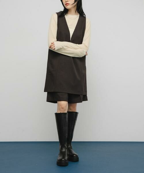 KBF / ケービーエフ Tシャツ | シアーリブデザインカットソー | 詳細24