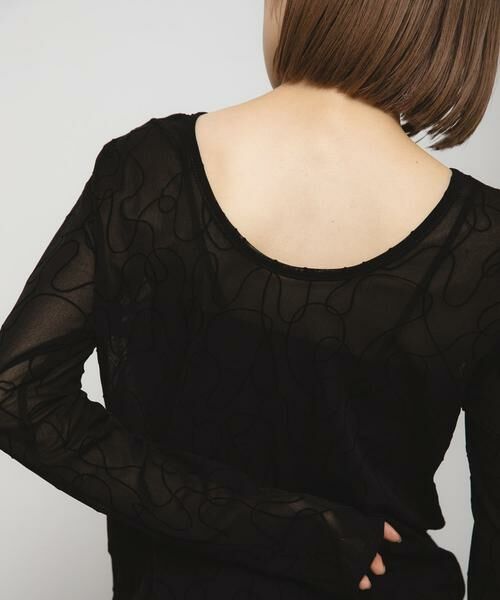 KBF / ケービーエフ Tシャツ | フロッキーウェーブカットソー | 詳細1