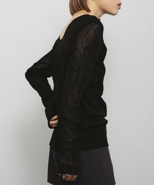 KBF / ケービーエフ Tシャツ | フロッキーウェーブカットソー | 詳細3