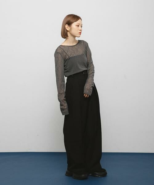 KBF / ケービーエフ Tシャツ | フロッキーウェーブカットソー | 詳細12