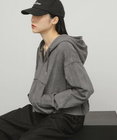 KBF / ケービーエフ パーカー | フロントZIPショートフーディー