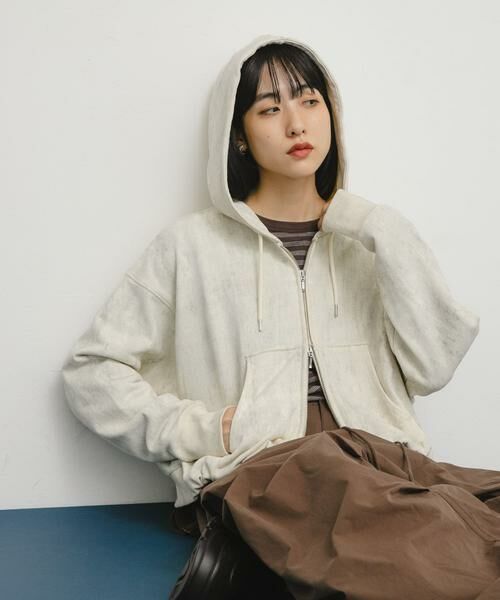 KBF / ケービーエフ パーカー | フロントZIPショートフーディー | 詳細5