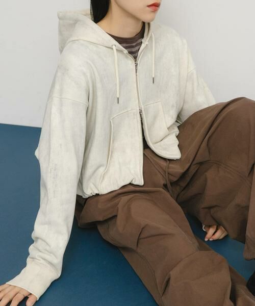 KBF / ケービーエフ パーカー | フロントZIPショートフーディー | 詳細6