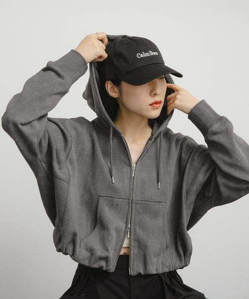 KBF / ケービーエフ パーカー | フロントZIPショートフーディー | 詳細9