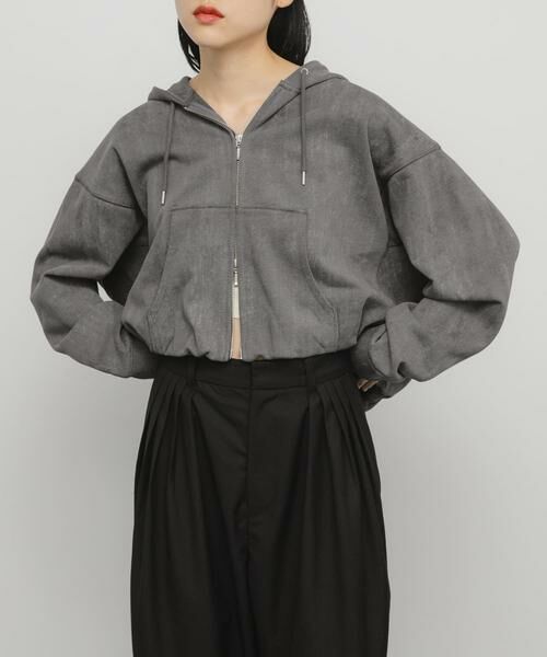 KBF / ケービーエフ パーカー | フロントZIPショートフーディー | 詳細11