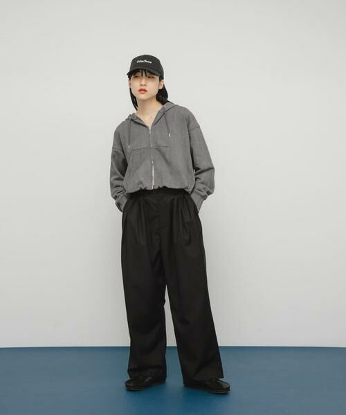 KBF / ケービーエフ パーカー | フロントZIPショートフーディー | 詳細14