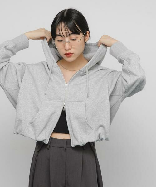 KBF / ケービーエフ パーカー | フロントZIPショートフーディー | 詳細25