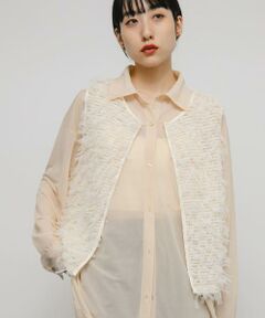 KBF / ケービーエフ ベスト | チュールフリンジトップス