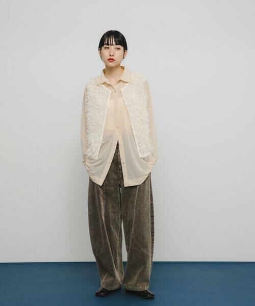 KBF / ケービーエフ ベスト | チュールフリンジトップス | 詳細5