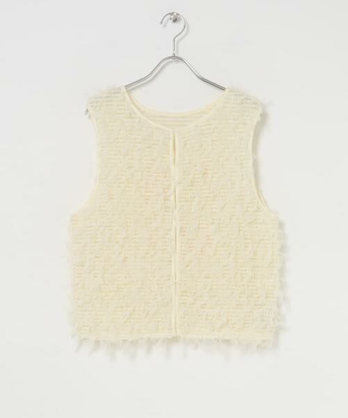 KBF / ケービーエフ ベスト | チュールフリンジトップス | 詳細7