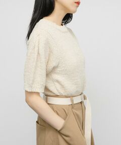 KBF / ケービーエフ ニット・セーター | ハーフスリーブクロップドニット