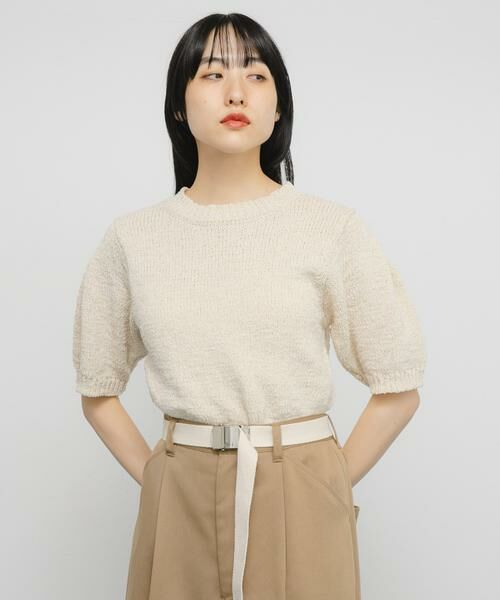 KBF / ケービーエフ ニット・セーター | ハーフスリーブクロップドニット | 詳細3