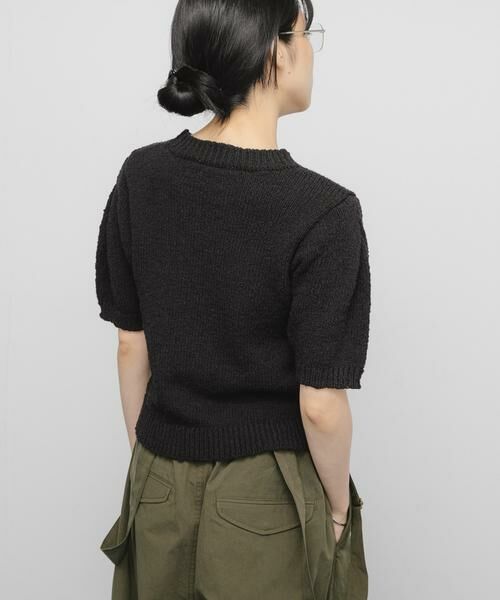 KBF / ケービーエフ ニット・セーター | ハーフスリーブクロップドニット | 詳細15