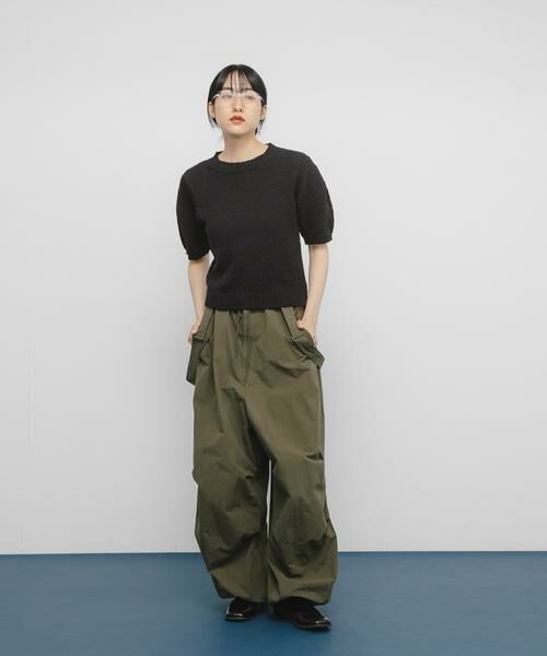 KBF / ケービーエフ ニット・セーター | ハーフスリーブクロップドニット | 詳細16