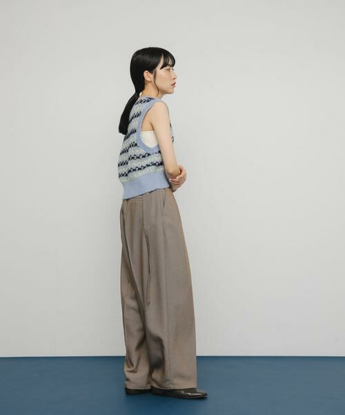 KBF / ケービーエフ ベスト | シアージャガードニットベスト | 詳細6