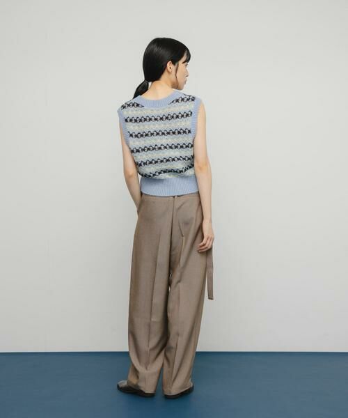 KBF / ケービーエフ ベスト | シアージャガードニットベスト | 詳細7