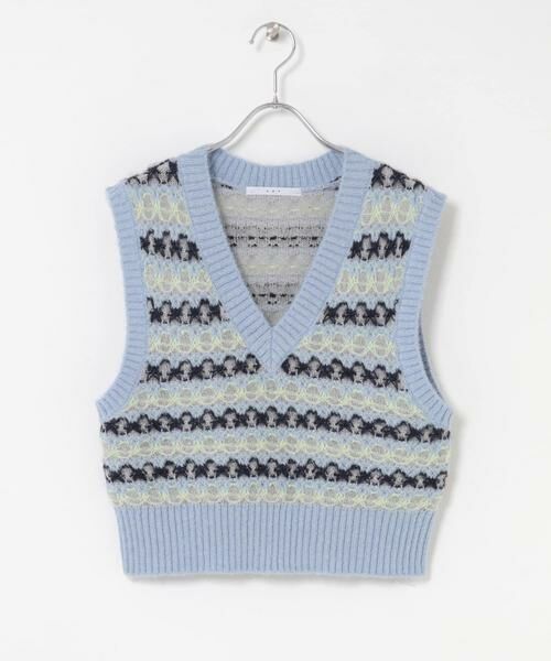 KBF / ケービーエフ ベスト | シアージャガードニットベスト | 詳細8