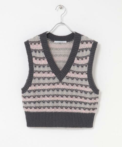 KBF / ケービーエフ ベスト | シアージャガードニットベスト | 詳細17