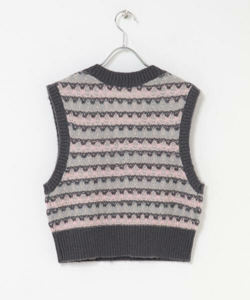 KBF / ケービーエフ ベスト | シアージャガードニットベスト | 詳細18