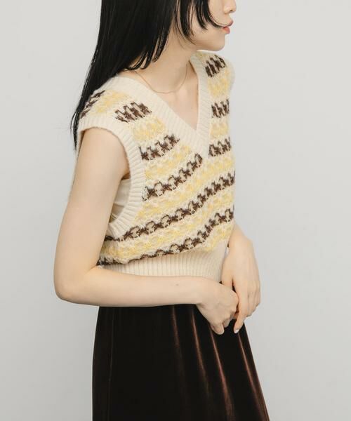 KBF / ケービーエフ ベスト | シアージャガードニットベスト | 詳細24